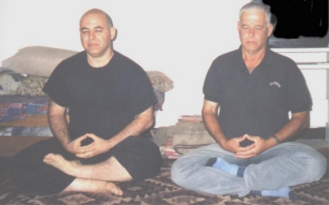 Danny Waxman and Ofer sit Zazen, 2008